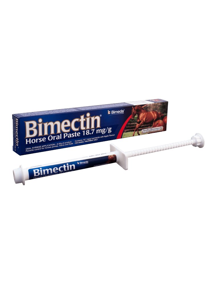 Bimectin 18.7mg/g Paste 6.42g for parasite control in horses
