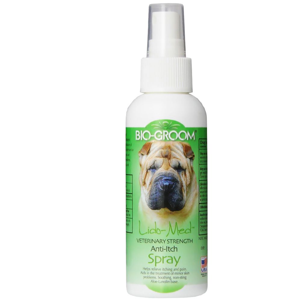 Bio-Groom Lido-Med Veterinary Strength Anti-Itch Dog Spray 8oz - 8 oz.