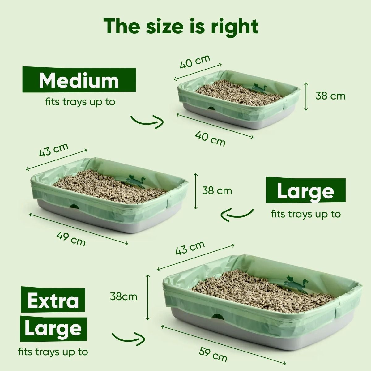 Beco Cat Litter Tray Liners Medium - 24