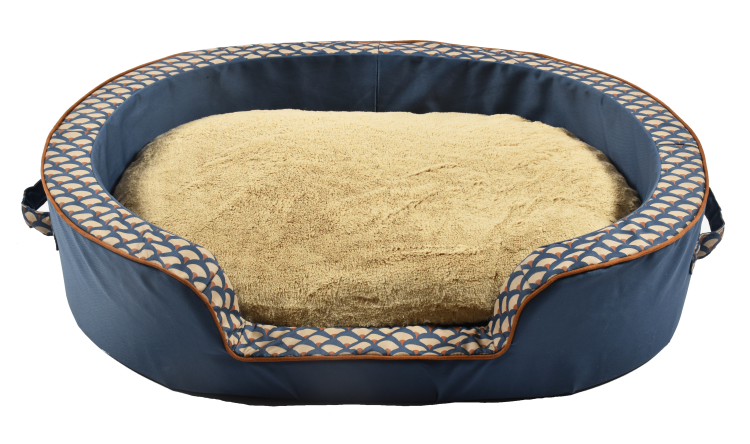 Bobby Geisha Basket Dog Bed - Blue Large