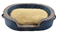 Thumbnail for Bobby Geisha Basket Dog Bed - Blue Large