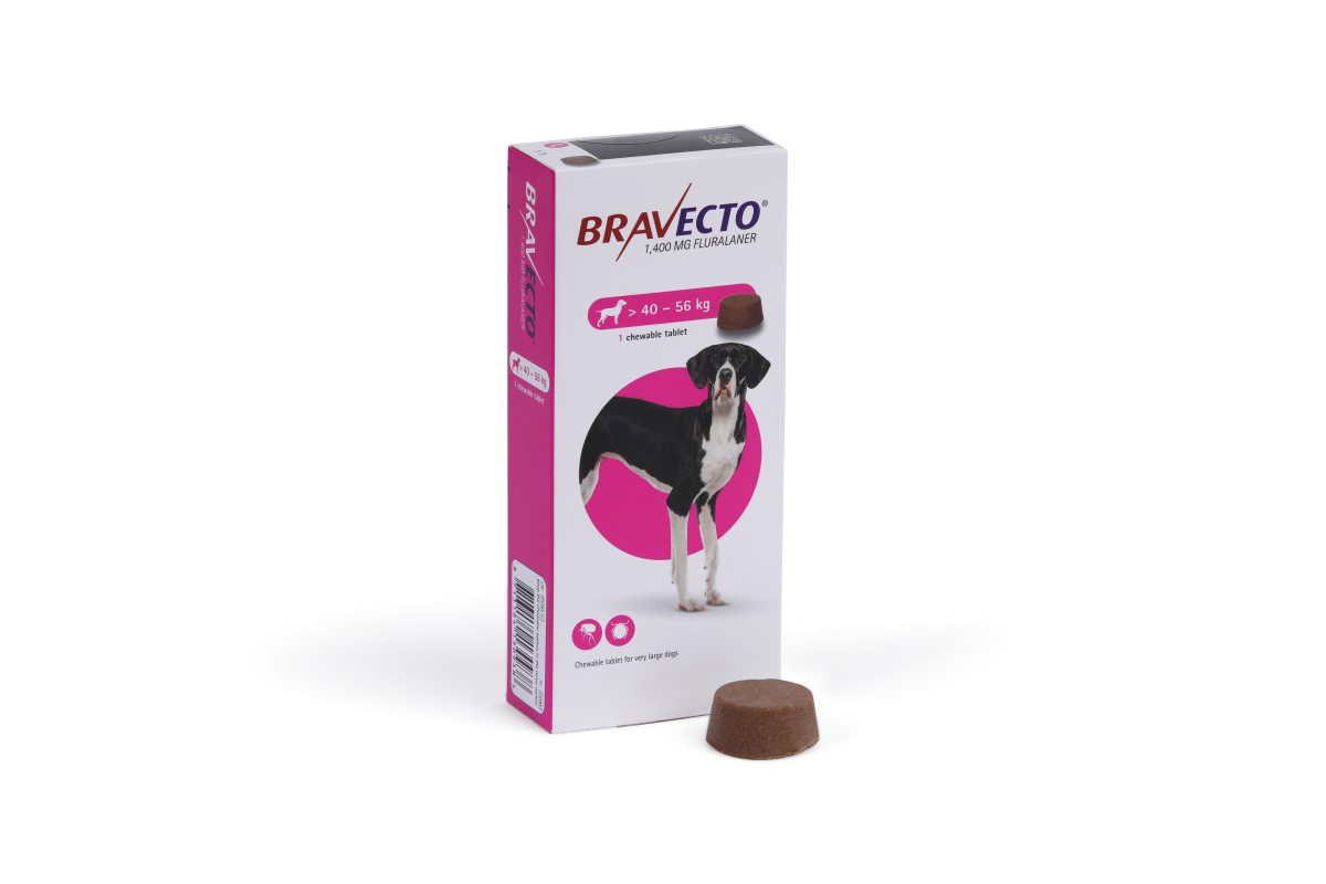 Bravecto 1400 mg Chewable Tablets for Very Large Dogs