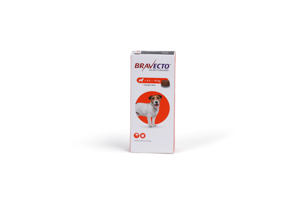 Bravecto 250 mg Chewable Tablets for Small Dogs