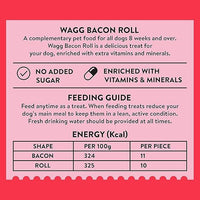 Wagg Bacon Roll Pork Tasty Bites Oven Baked Dog Treats 125g - 125g