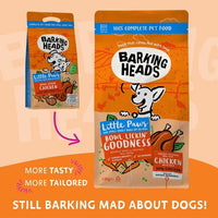 Barking Heads Little Paws Bowl Lickin' Goodness Chicken Dry Dog Food - 1.5kg