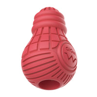 Thumbnail for Red Bulb Dispensing Treat Dog Toy – Medium