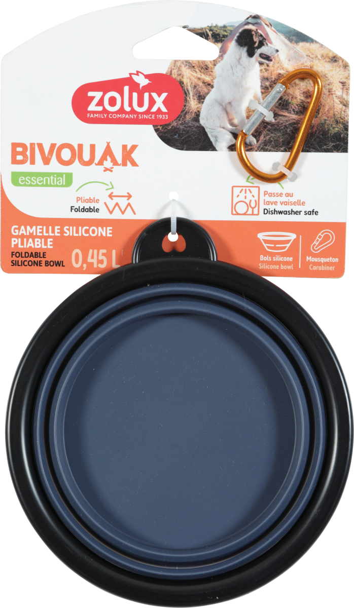 BVK Foldable Soft Bowl Blue, 450 ml