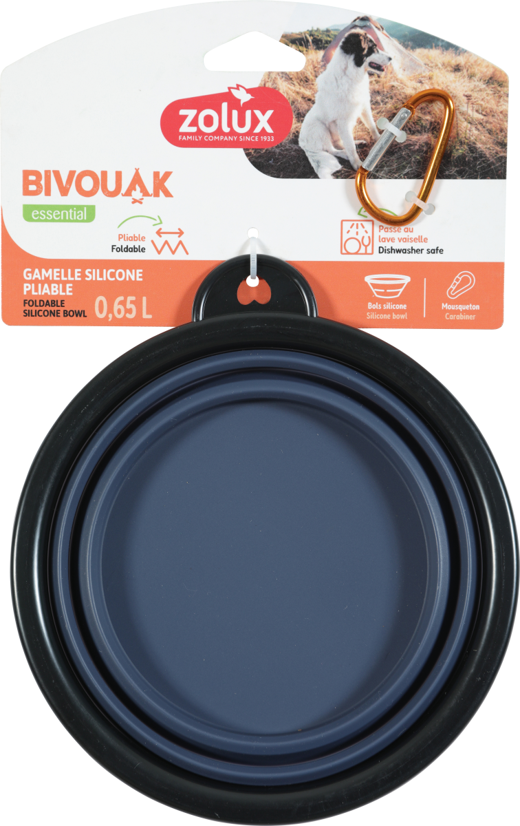 BVK Foldable Soft Bowl Blue, 650 ml