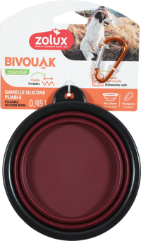Thumbnail for BVK Foldable Soft Bowl Red, 450 ml