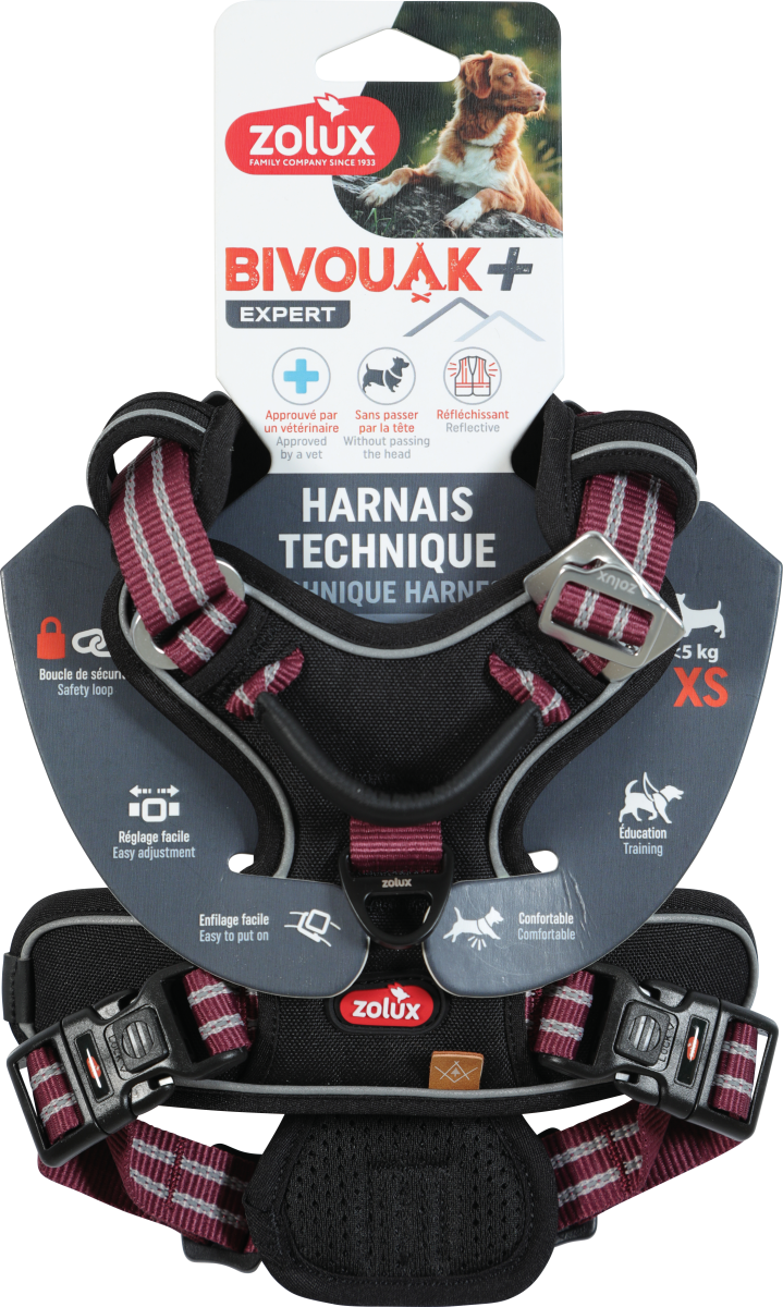 BVK Harness Red, XSmall