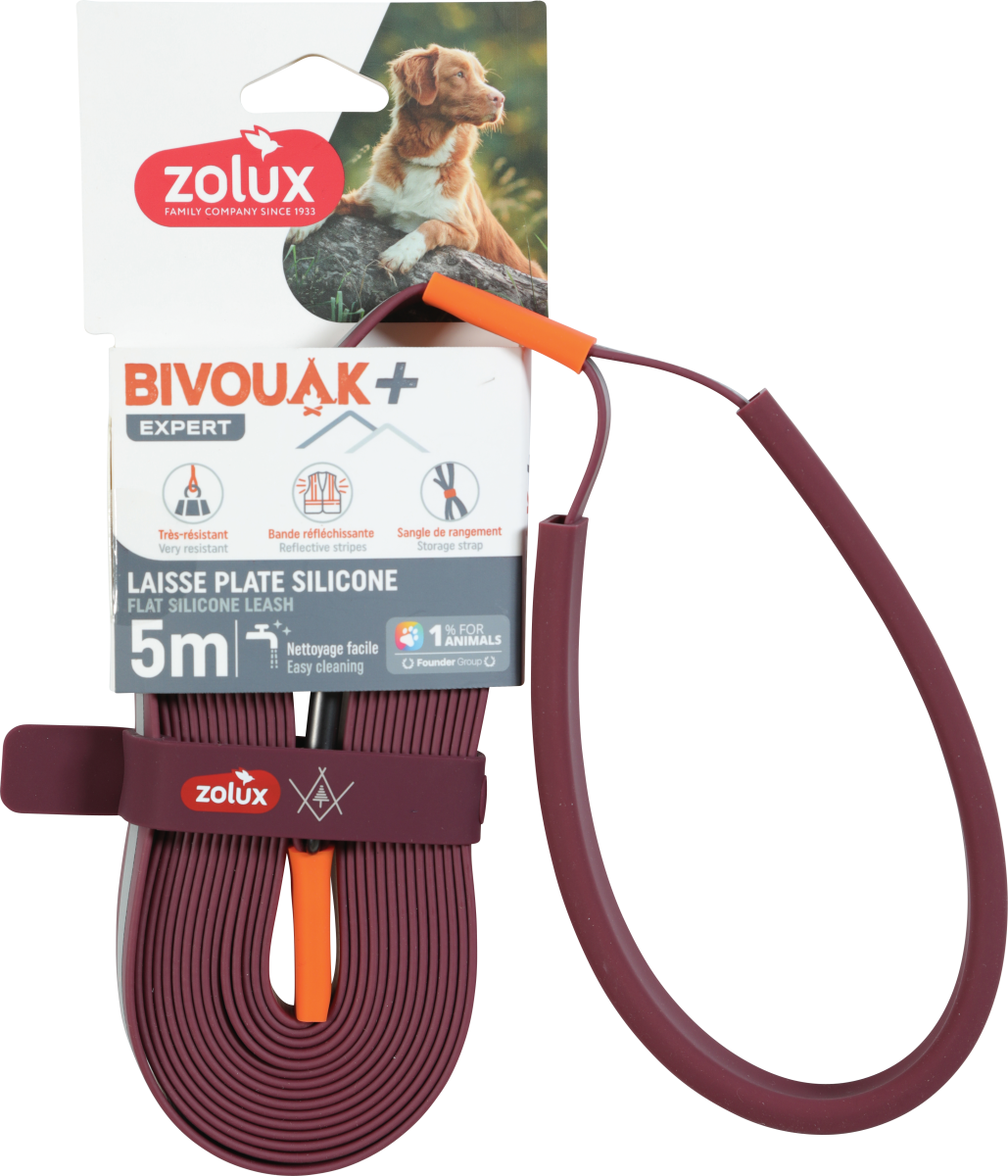 BVK Silicone Flat Lead Red, 5 m