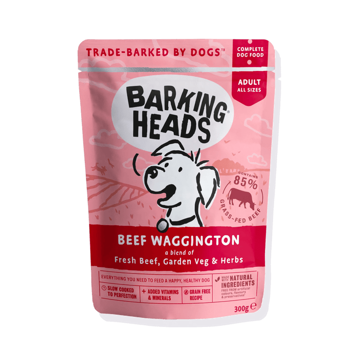 Barking Heads Beef Waggington Adult Wet Dog Food 300g - 300G