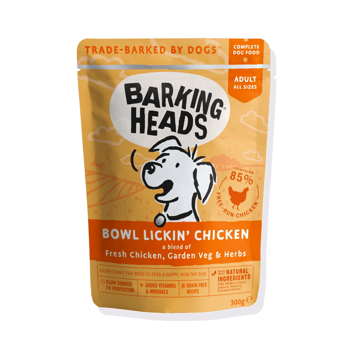 Barking Heads Bowl Lickin' Chicken Adult Wet Dog Food 300g - 300G