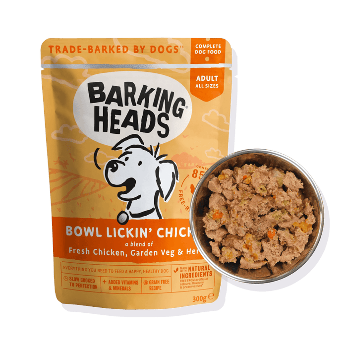 Barking Heads Bowl Lickin' Chicken Adult Wet Dog Food 300g - 300G
