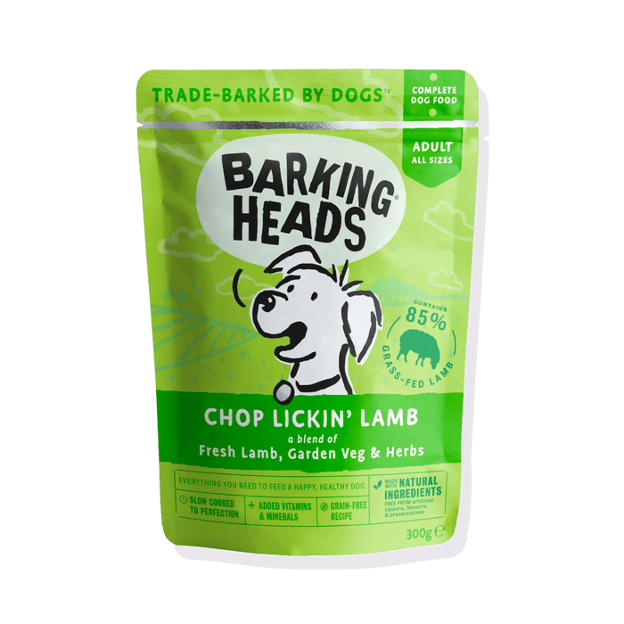 Barking Heads Chop Lickin' Lamb Adult Wet Dog Food 300g - 300G