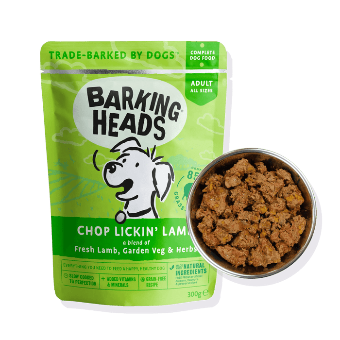 Barking Heads Chop Lickin' Lamb Adult Wet Dog Food 300g - 300G