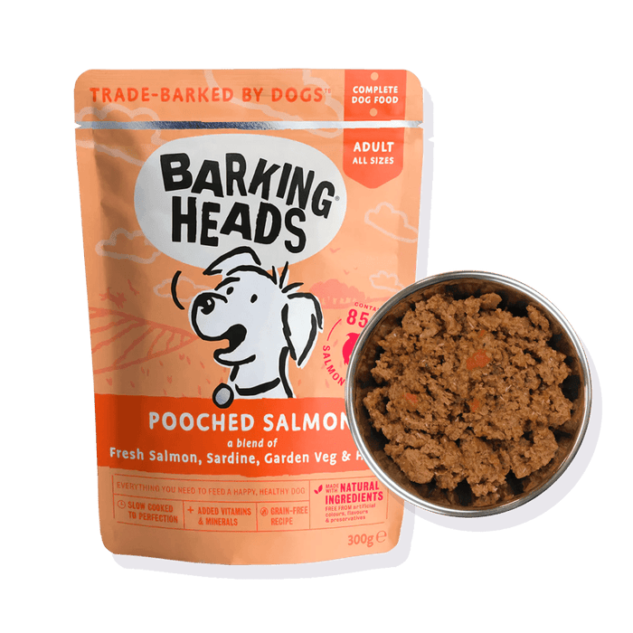 Barking Heads Pooched Salmon Adult Wet Dog Food 300g - 300G