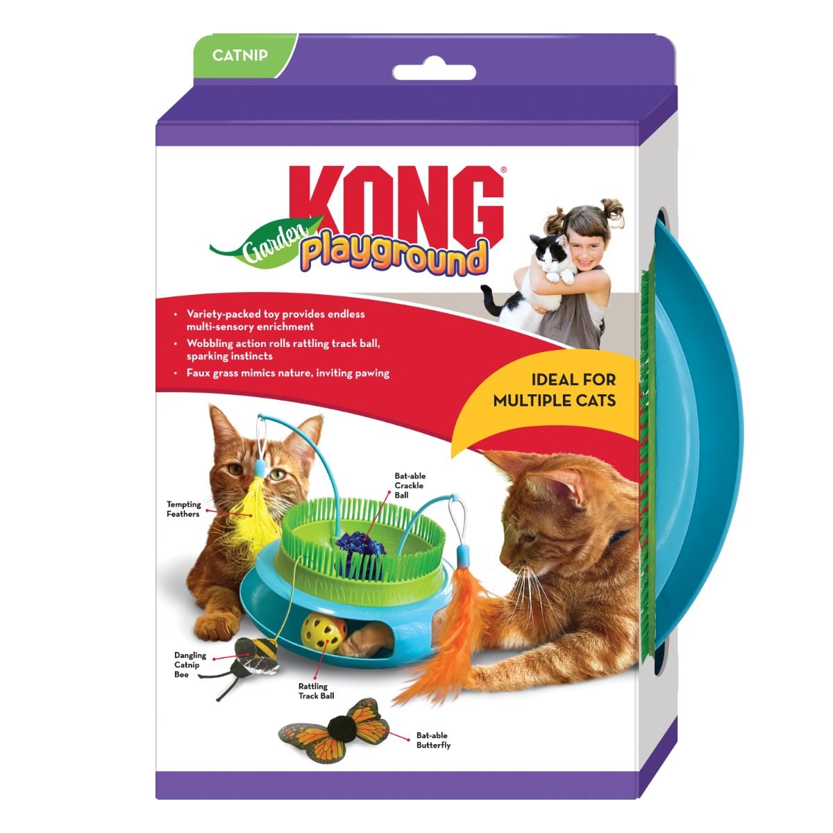 Kong Playground Garden Multi-Sensory Enrichment Cat Toy -