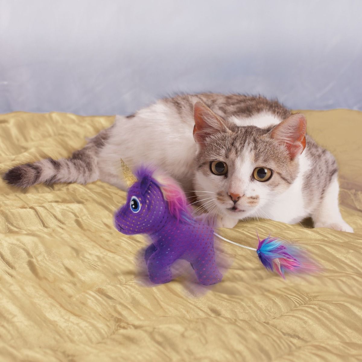 Kong Enchanted Buzzy Unicorn Cat Toy -