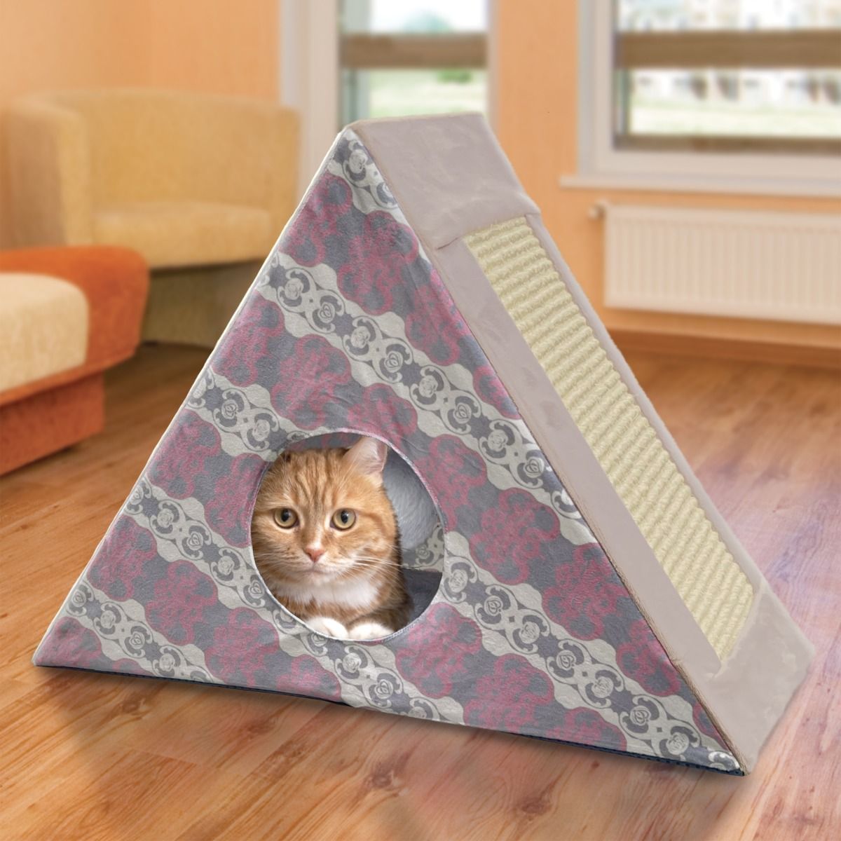 Kong Play Spaces Zen Den Cat Scratcher -