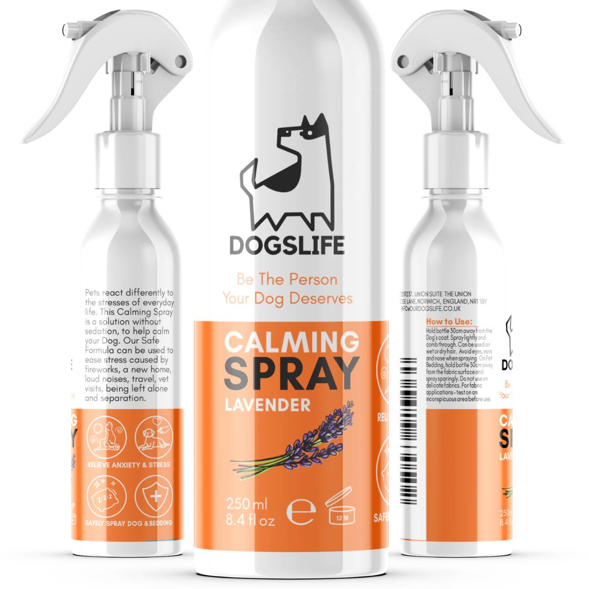 DogsLife Calming Lavender Dog Spray 250ml - 250ml