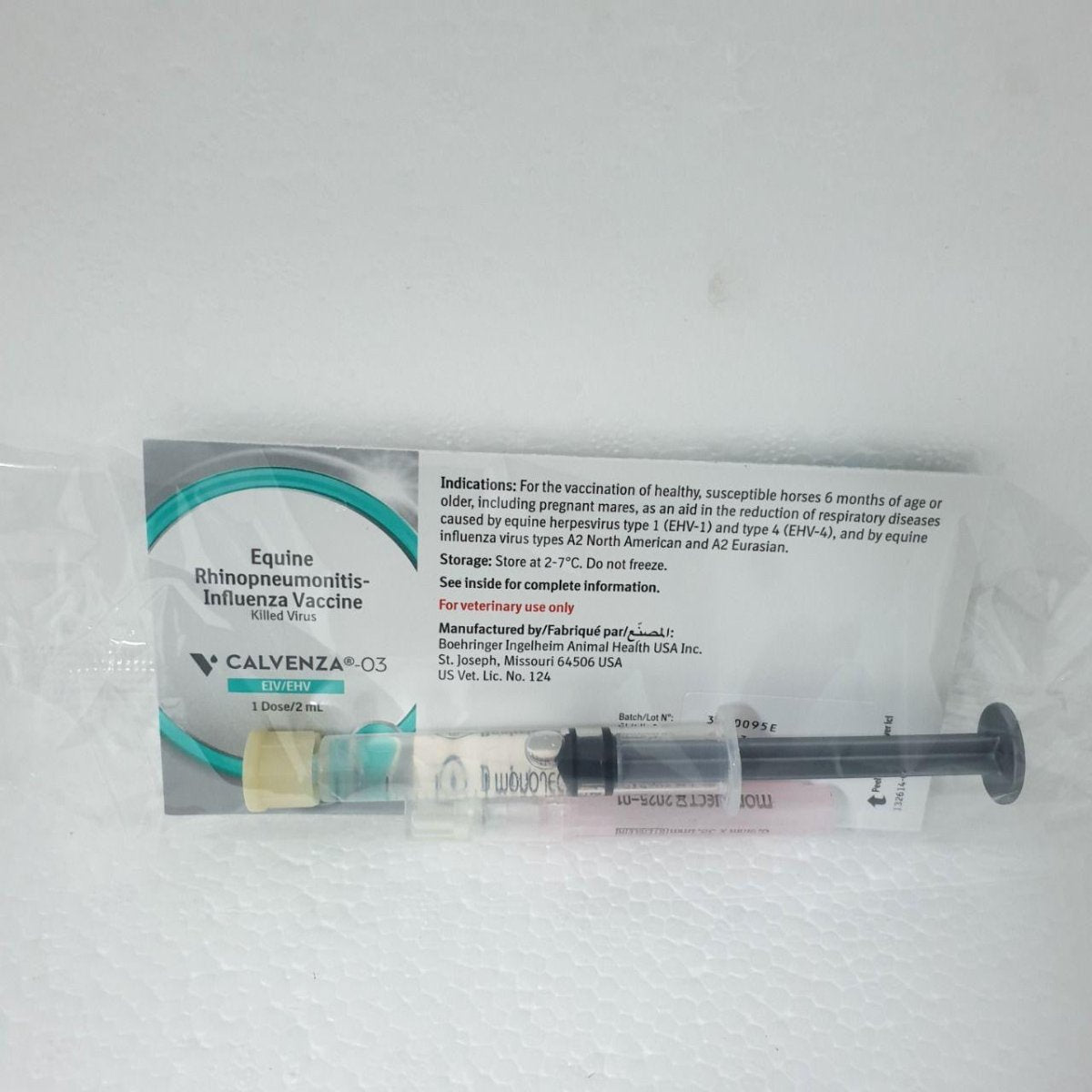 Calvenza-03 Equine Rhinopneumonitis-Influenza Vaccine 2ml