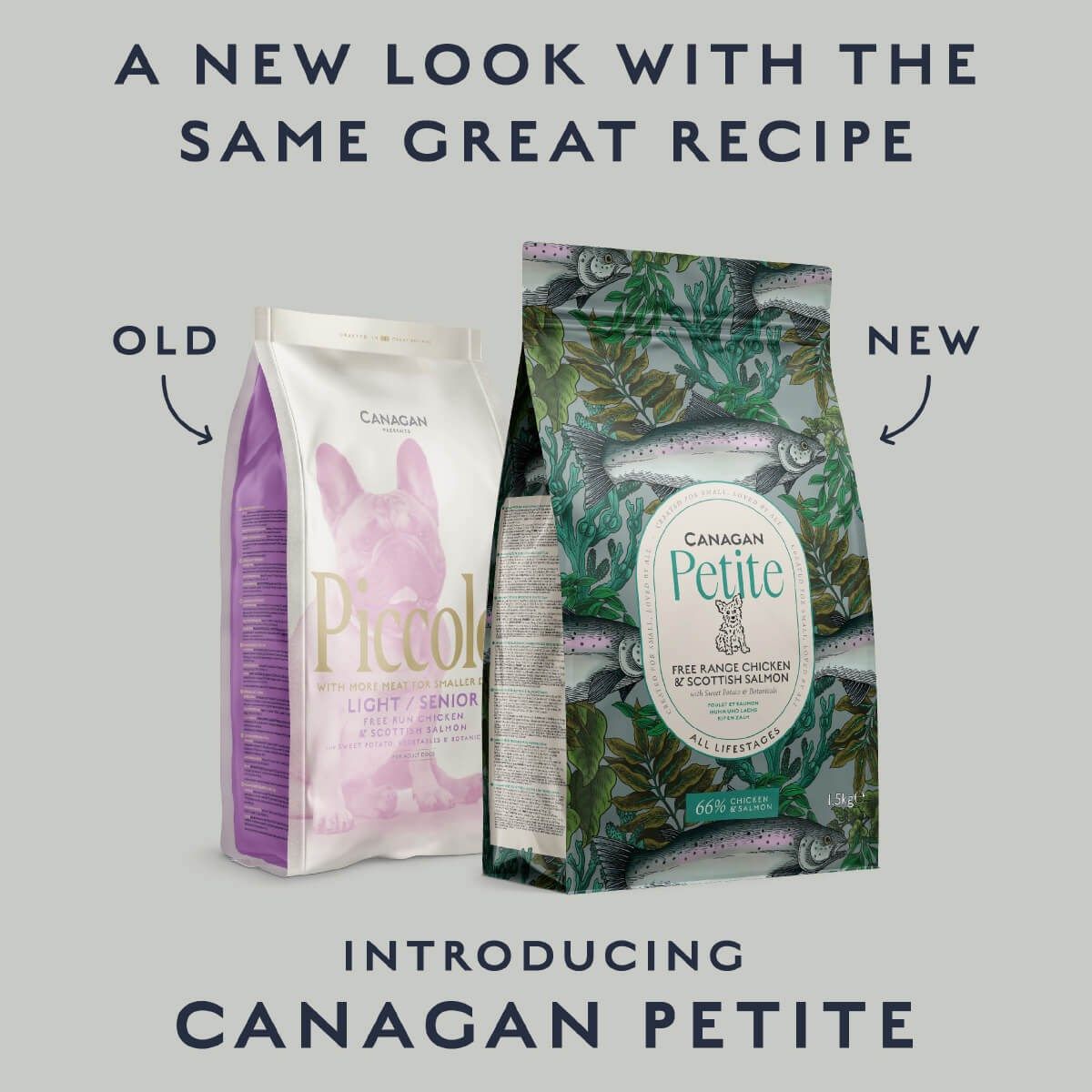 Canagan Petite Free Range Chicken & Scottish Salmon Small Dry Dog Food - 1.5kg