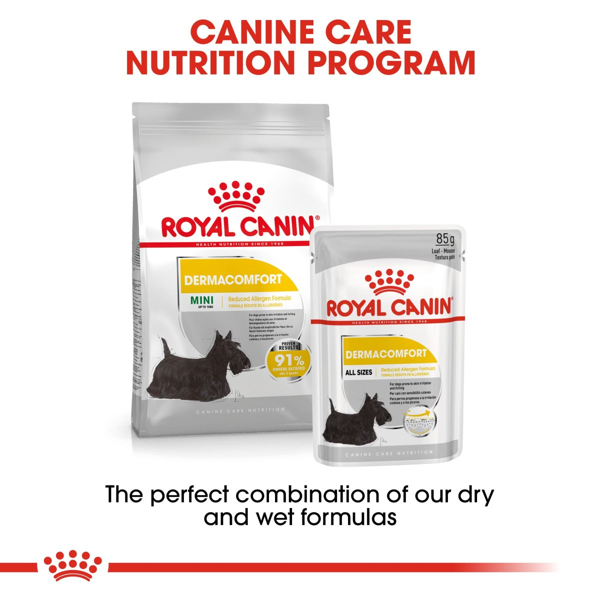 Canine Care Nutrition Dermacomfort (WET FOOD - Pouches) 12 x 85g