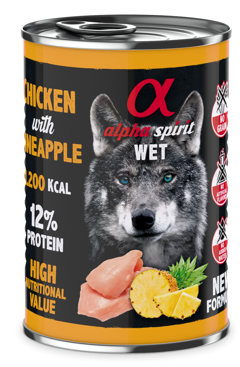 Canned Dog Food Chicken With Pineapple 400 g