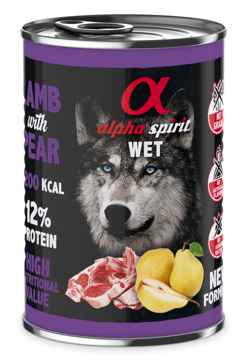 Canned Dog Food Lamb With Pear 400 g
