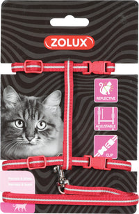 Cat Harness & Leash Kit Red