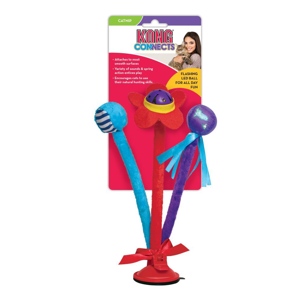 Kong Connects Bat 'N Spring Cat Toy -