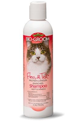 Bio-Groom Flea & Tick Protein-Lanolin Enriched Cat Shampoo 8oz - 8 oz.