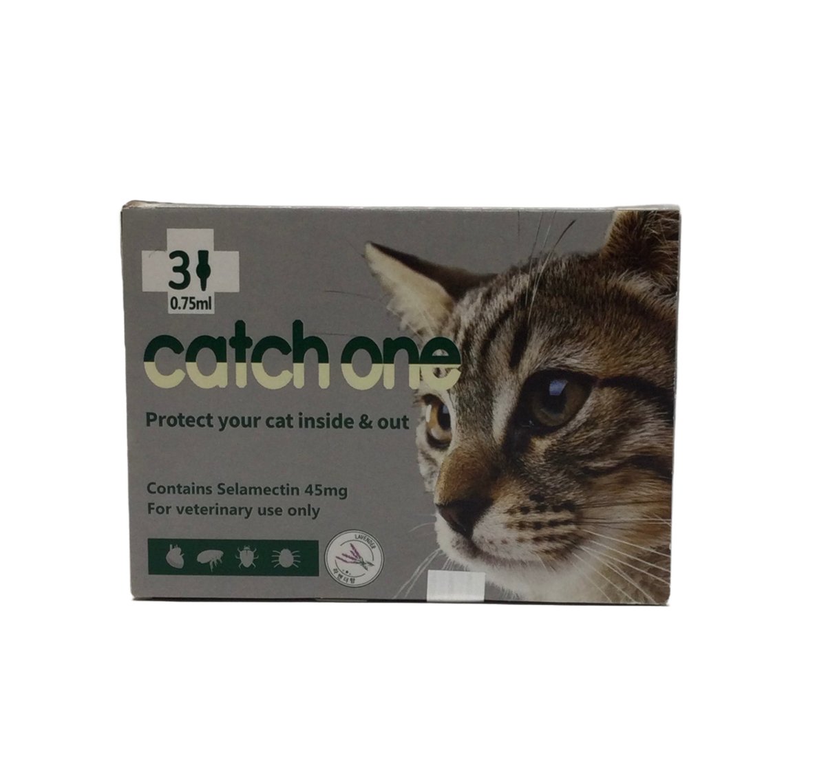 Catch One Selamectin 60mg/ml Dewormer and External parasite protection 3 Pippets
