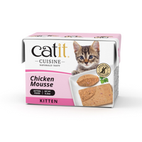Thumbnail for Catit Cuisine Chicken Mousse Kitten Food, 90g Tetra, 12pcs/box