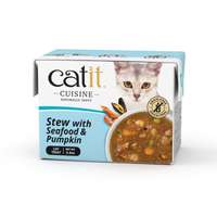 Thumbnail for Catit Cuisine Seafood Stew with Pumpkin, 95 g Tetra, 12pcs/box