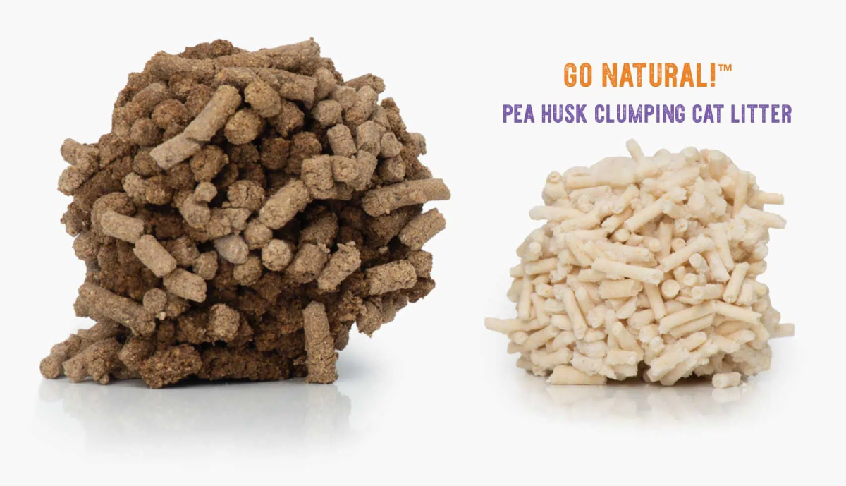 Catit Go Natural! Pea Husk Clumping Cat Litter, Lavender Scent 2 x 2.8 kg (5.6 kg)