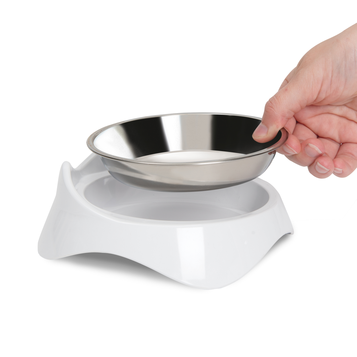 Catit Pixi Feeding Dish - White