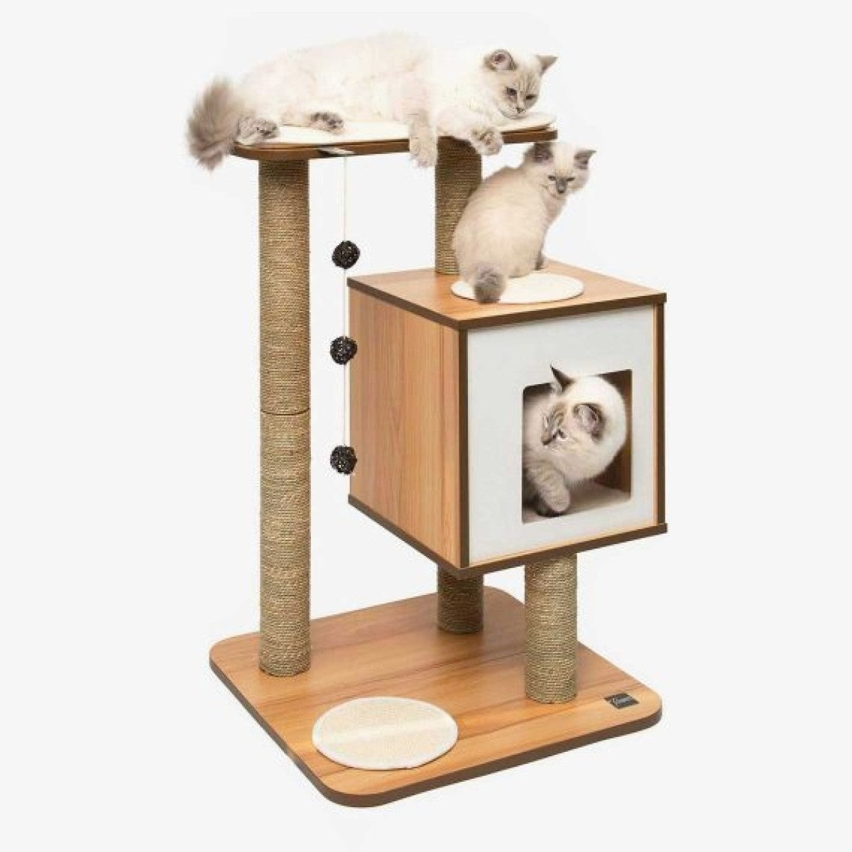 Catit Vesper Cat Furniture V-Base - Walnut