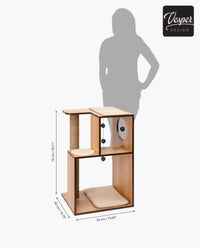 Thumbnail for Catit Vesper Cat Furniture V-Box - Walnut/Large