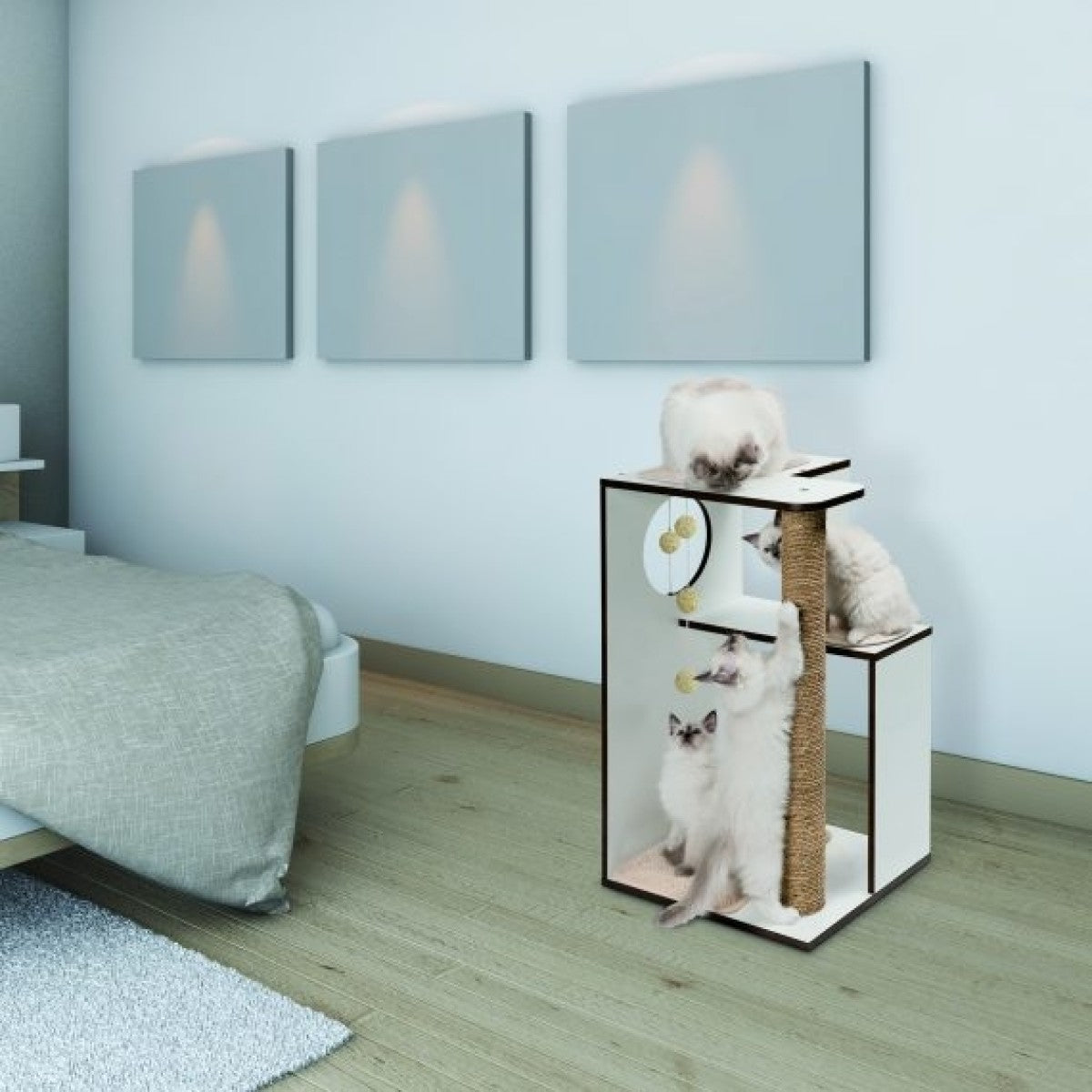 Catit Vesper Cat Furniture V-Box - White/Large