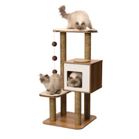 Thumbnail for Catit Vesper Cat Furniture V-High Base - Walnut