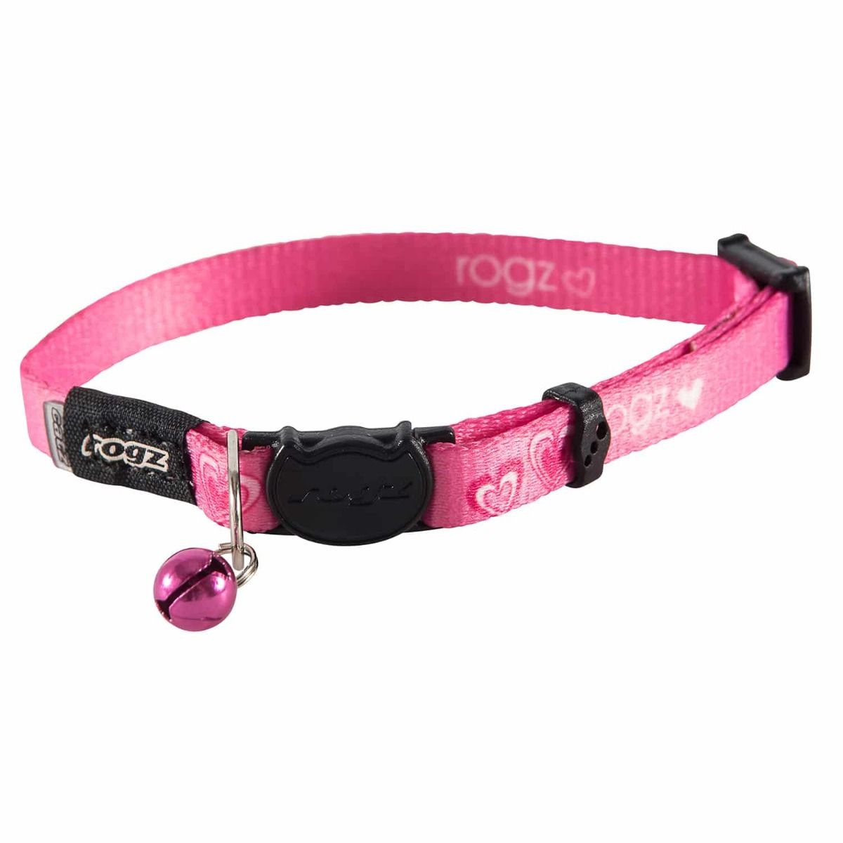 Rogz Kiddycat Pink Hearts Cat Collar - Small