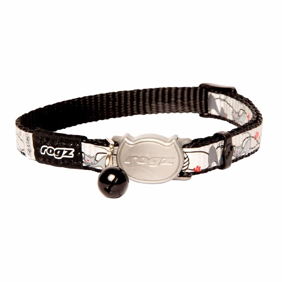 Rogz Reflectocat Cat Collar Black Cat - Small