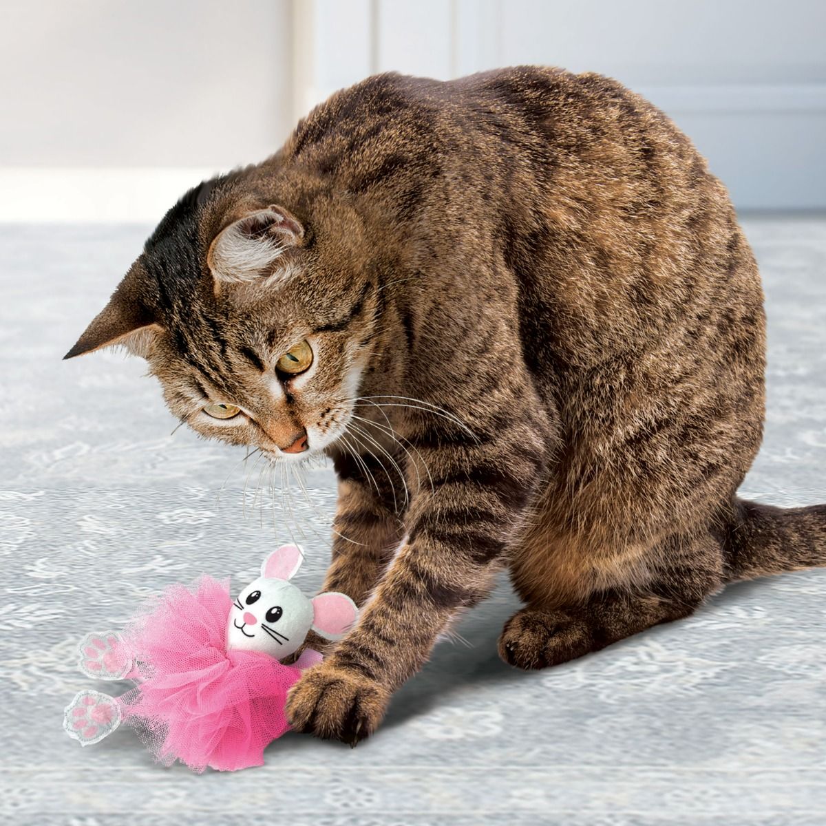 Kong Flingaroo Tutu Mouse Cat Toy -