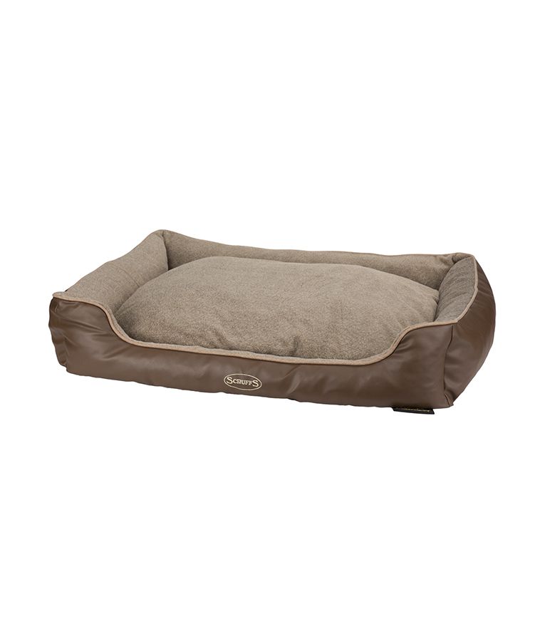 Scruffs Chateau Orthopaedic Box Dog Bed  - LATTE Medium