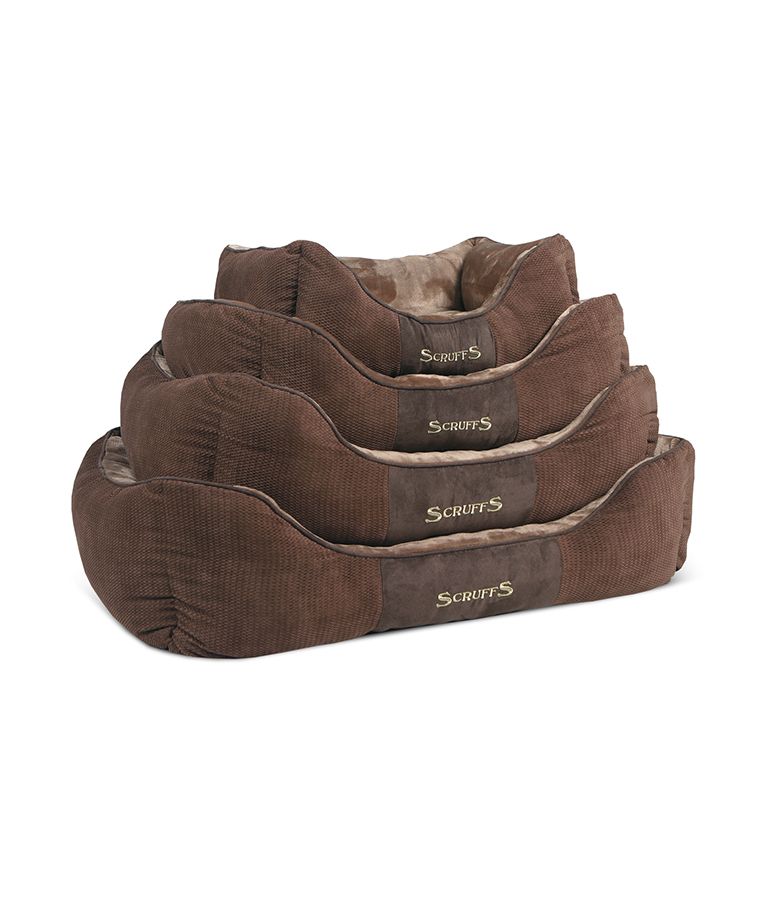 Scruffs Chester Box Dog Bed - CHOCOLATE Small