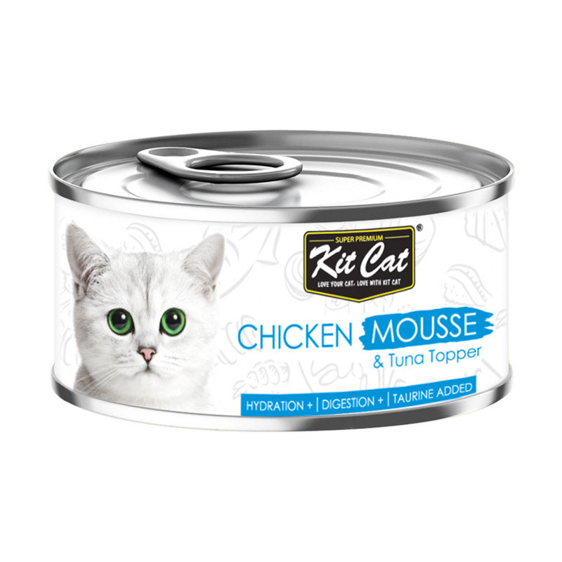 Kit Cat Chicken Mousse with Tuna Topper 80g (1 Box -24pcs)