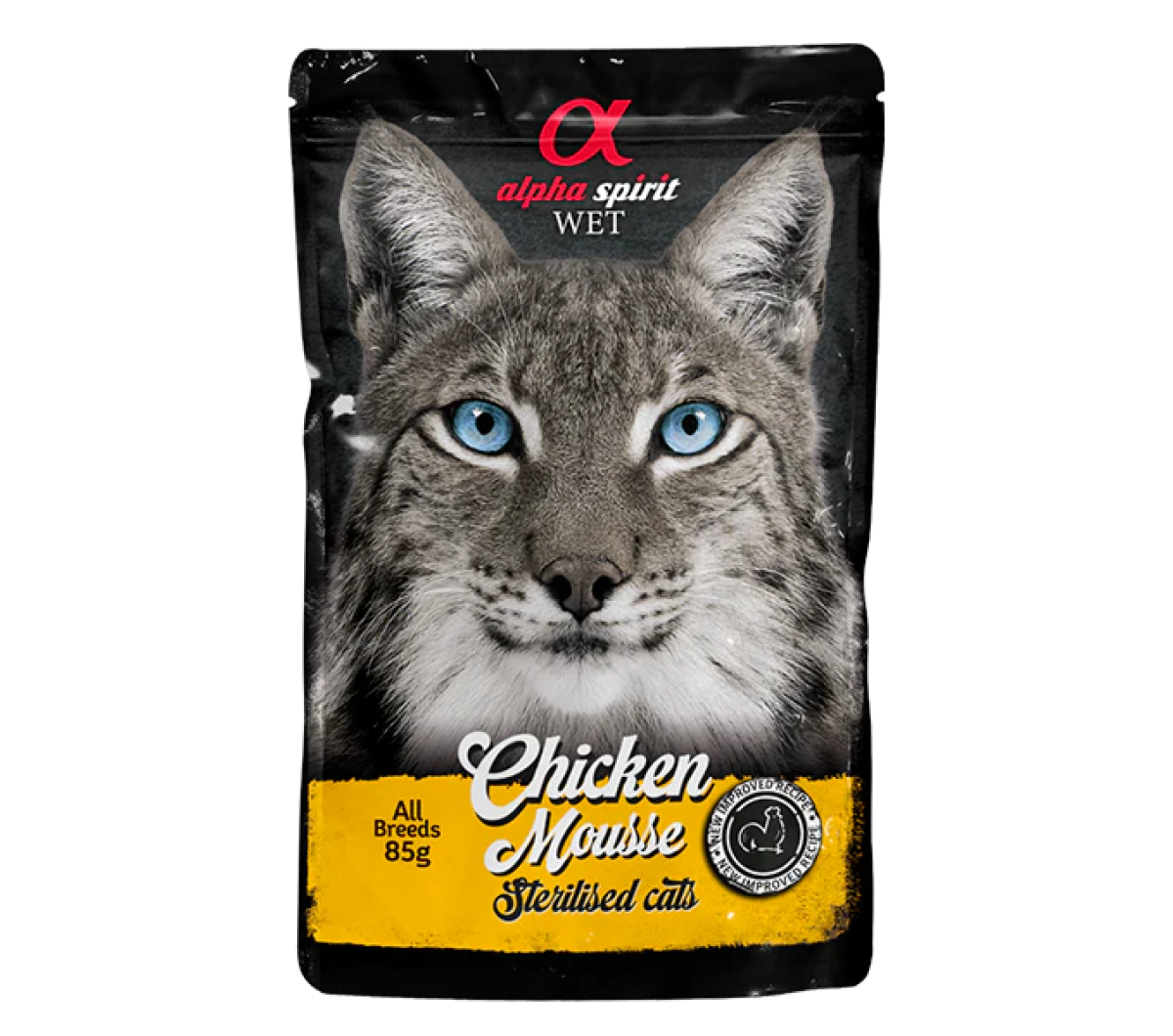 Chicken Mousse for Sterilized Cats, 24 x 85 g Pouches