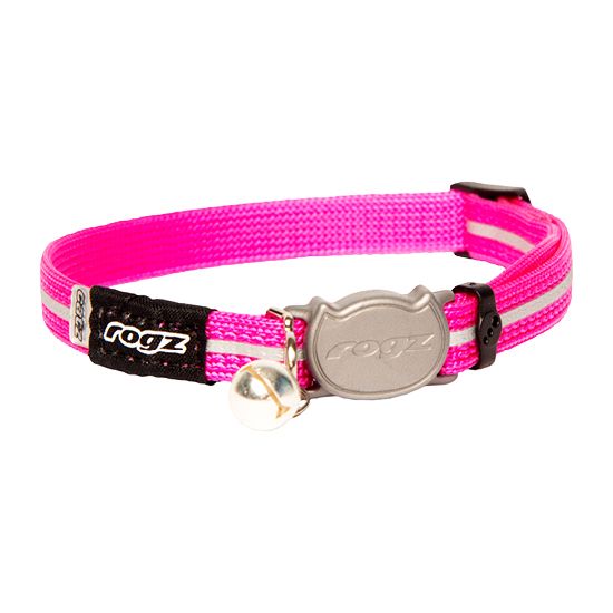 Rogz Alley Cat Reflective Cat Collar Small - PINK Small